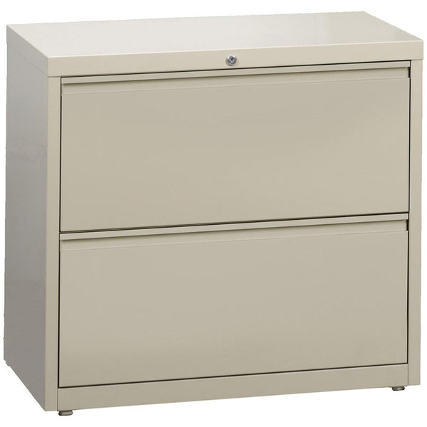 Lorell 2 Drawer Metal Lateral File Cabinet, 38"x21.5"x32-4/5", Beige (LLR60447)