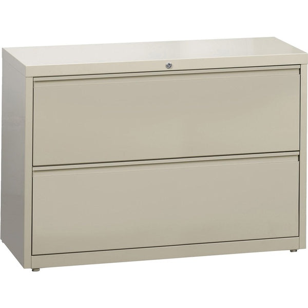 Lorell 2 Drawer Metal Lateral File Cabinet, 44"x21.5"x32-4/5", Beige (LLR60438)