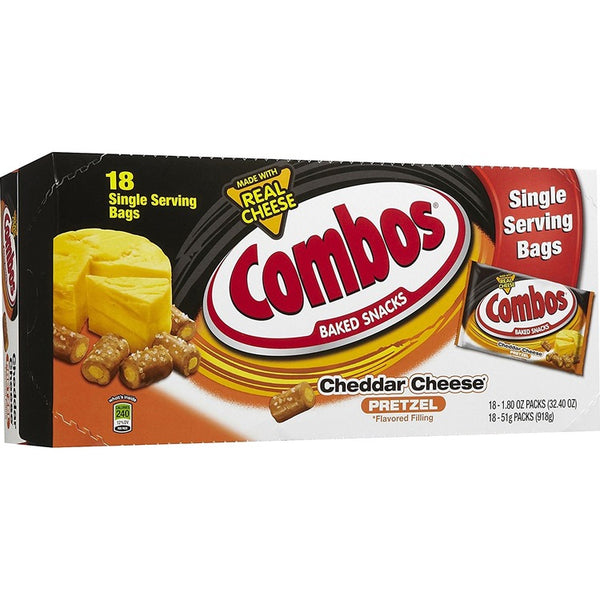 Combos Pretzels with Cheddar Cheese Filling, 1.8 oz. (MRS71471) 1 Box
