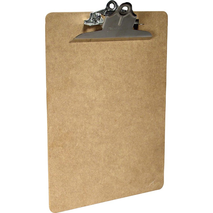 Saunders Brown Hardboard Clipboard, Letter Size (SAU05612) Each