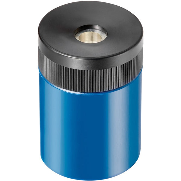 Staedtler Handheld Barrel Manual Pencil Sharpener, Assorted Canister Colors w/Black Top (STD51163) Each