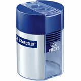 Staedtler Double-hole Tub Pencil Sharpener, 2 Hole(s), 1.5" x 1.5", Plastic (STD512001) Each