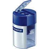 Staedtler Double-hole Tub Pencil Sharpener, 2 Hole(s), 1.5" x 1.5", Plastic (STD512001) Each