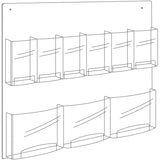Safco Nine Compartment Magazine/Pamphlet Display (SAF5666CL) Each