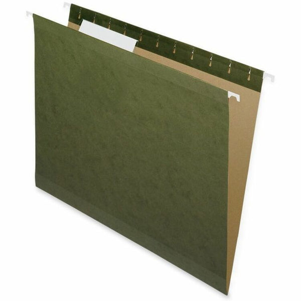 Nature Saver Hanging File Folders, Recycled, 1/3 Cut, Letter, Green (NAT08651) Box of 25