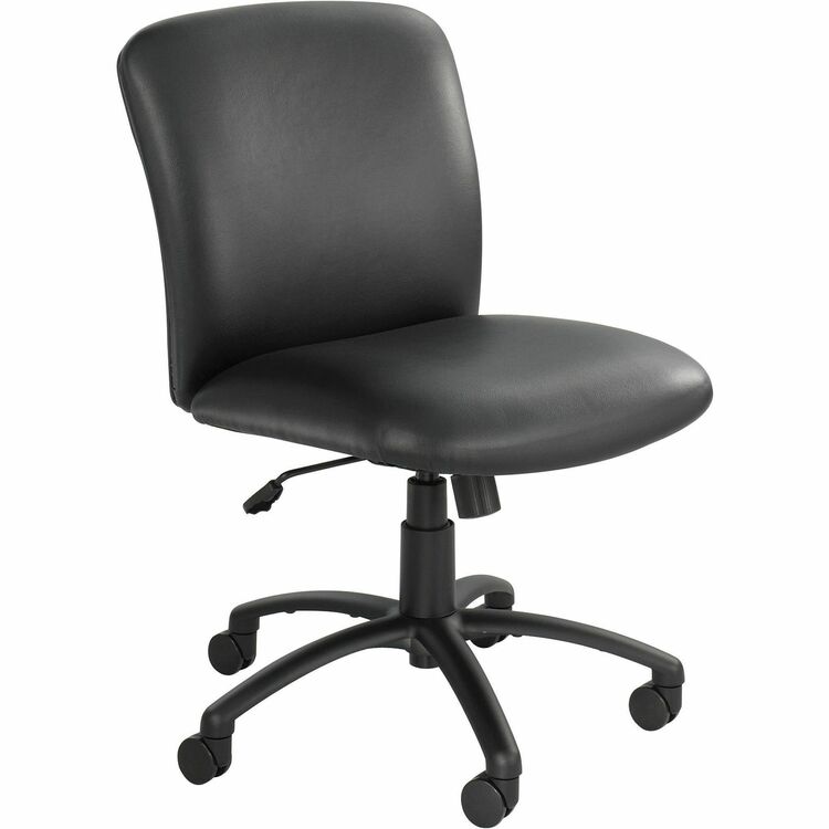 Safco Mid Back Swivel Task Chair, Black (SAF3491BV)