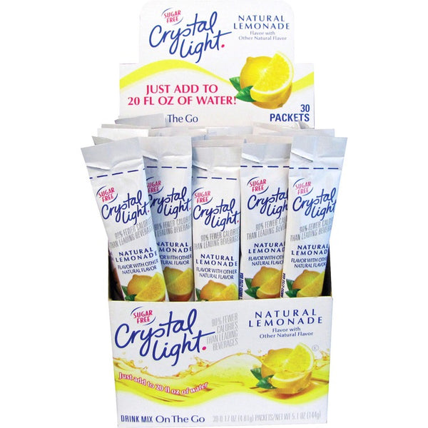 Crystal Light Lemonade Flavored Drink Mix, 8-oz. Packets, 30/Box (KRF79660) Box of 30