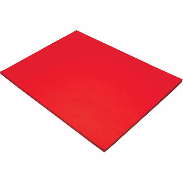 Tru-Ray Construction Paper, 76 lbs., 18 x 24, Festive Red, 50 Sheets/Pack (PAC103433) Pack of 50