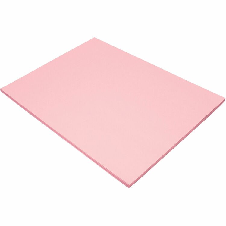 Tru-Ray Construction Paper, 76 lbs., 18 x 24, Pink, 50 Sheets/Pack (PAC103076) Pack of 50