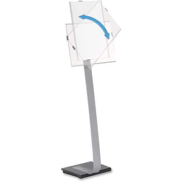 DURABLE Info Sign Duo Floor Stand, Tabloid-Size Inserts, 15 x 50, Clear (DBL481523) Each