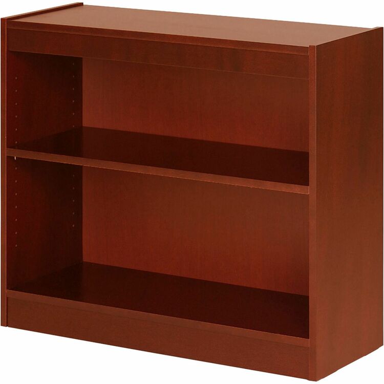 Lorell 2 shelf Veneer Panel Bookcase, 36