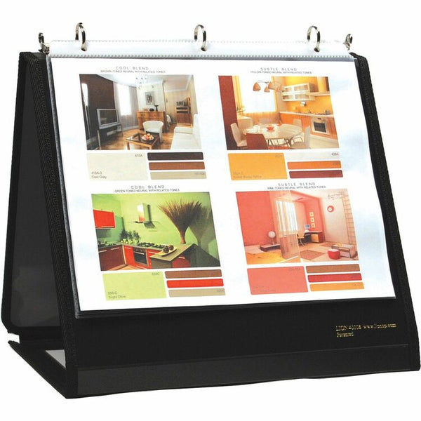 Lion Insta-Cover NA View Binder, Black (LIO40009BK) Each