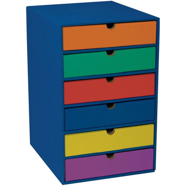 Classroom Keepers 6-Shelf Organizer, 13 1/2&quot; x 12&quot; x 17-3/4&quot;, Blue (PAC001312) Each