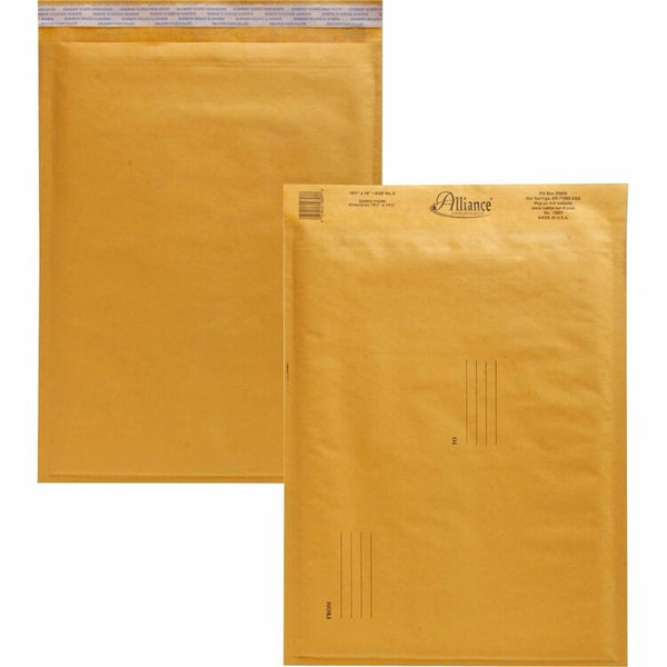 Alliance Rubber Envelopes #5, Self Sealing, Bubble Cushioned, 10 1/2&quot; x 16&quot; (ALL10807) Case of 25