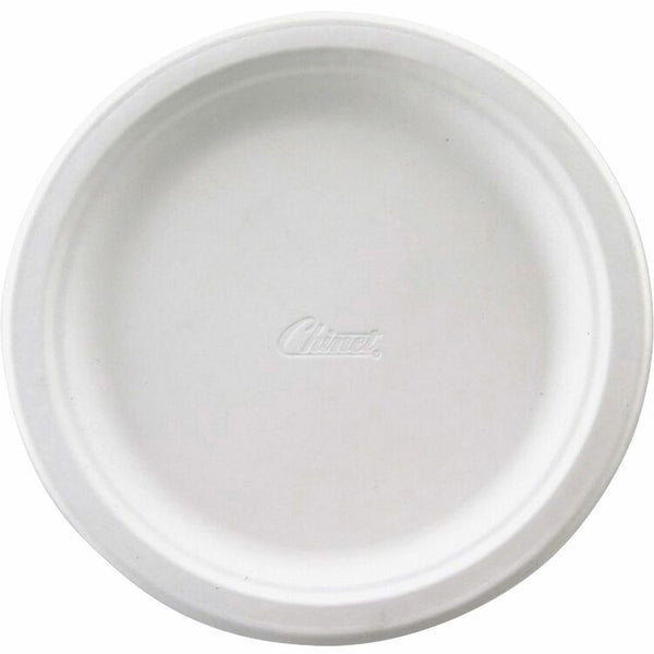 Chinet Recycled 6.75" Paper Plates, White, Pack of 125 (HUH21244) Pack of 125