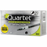 Quartet EnduraGlide Dry-Erase Markers, Erasable, Black Ink, 12/Box (QRT500113M) Box of 12