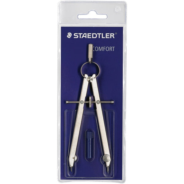 Staedtler MasterBow Comfort Student Compass for Circles to 10 1/4&quot; Dia., Lead & Pouch (STD55140WP) Each
