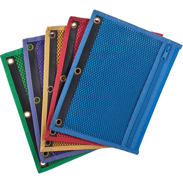 Oxford Mesh Binder Pockets, 10.5 x 7.5, Assorted Colors (OXF68500) Each