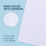 Roaring Spring 8, sheet Blue Examination Book, Letter, 8 Sheets, 16 Pages, 50/Pack (ROA77517) Pack of 50