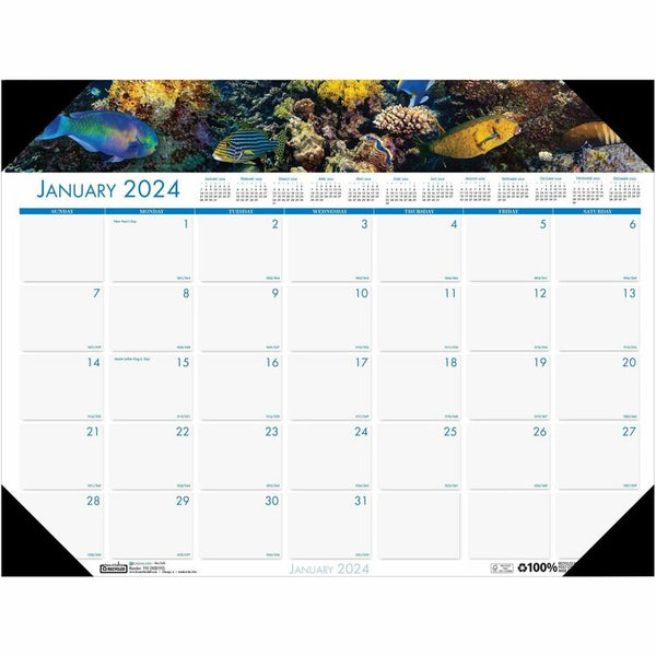 House of Doolittle Desk Pad,"Panoramic Photo", 12 Months, January 2026 to December 2026, 22"x17" (HOD193) Each