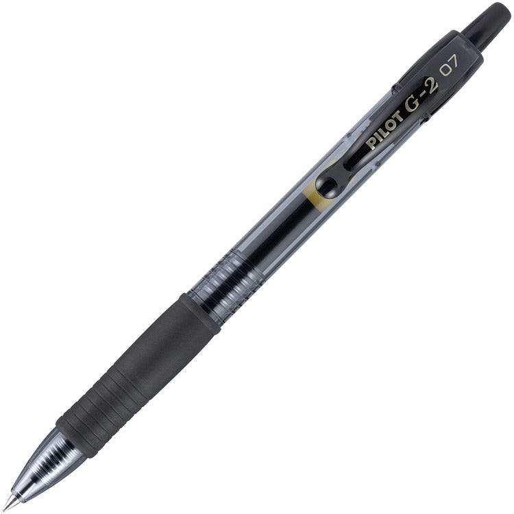 Pilot Gel Pen, Retractable/Refillable, Fine Point, Black (PIL31170)