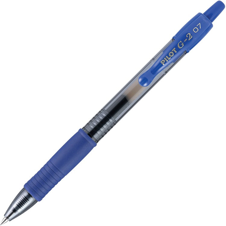 Pilot Gel Pen, Retractable/Refillable, Fine Point, Blue (PIL31171) 1 Dozen