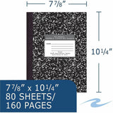 Roaring Spring Signature Collection Unruled Oversized Hard Cover Composition Book, 80 Sheets, 160 Pages (ROA77479) Each