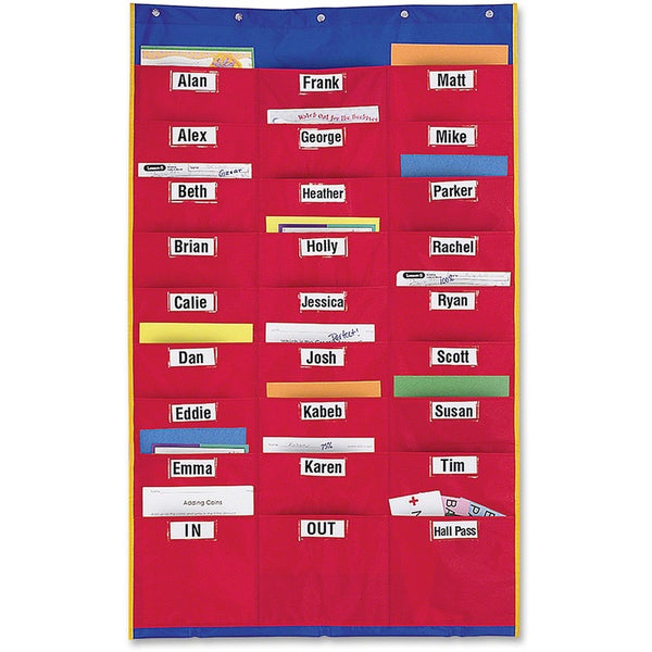 Learning Resources Organization Station, 27 Pkts, 28-1/4" x 45", Multi (LRNLER2255) Each