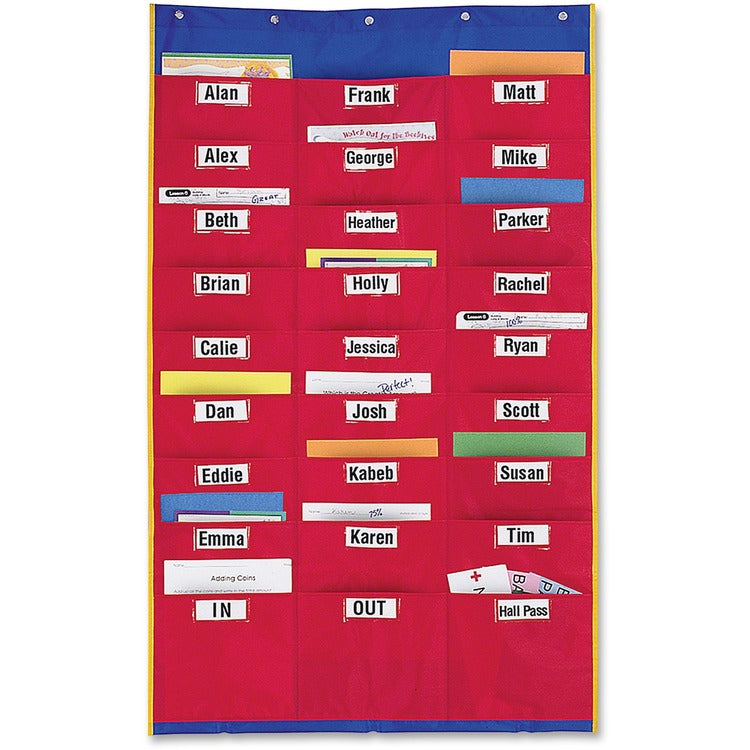 Learning Resources Organization Station, 27 Pkts, 28-1/4" x 45", Multi (LRNLER2255) Each