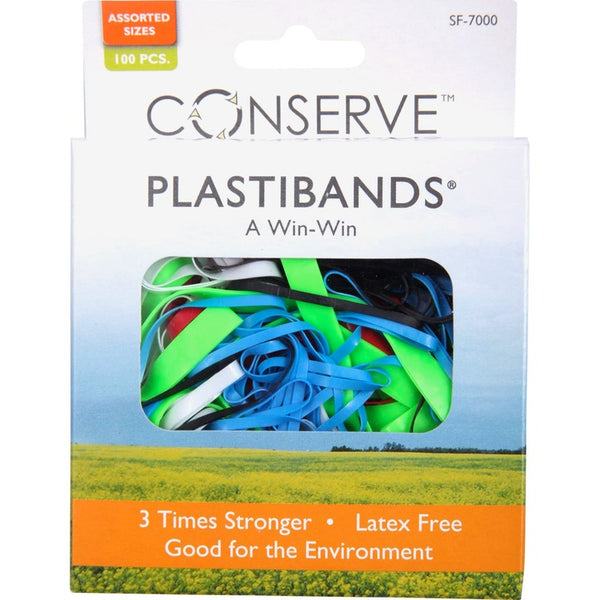 Conserve PlastiBands, Assorted Sizes, Assorted (BAUSF7000)