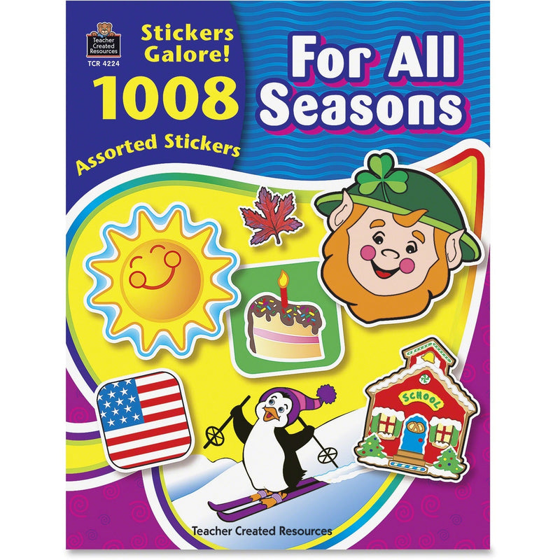 Teacher Created Resources Sticker Book, For All Seasons, 1,008/Pack (TCR4224) Pack of 1008