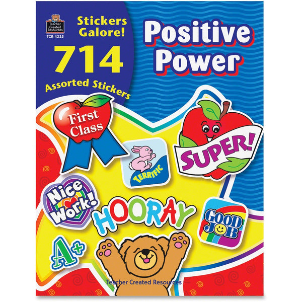 Teacher Created Resources Sticker Book, Positive Power, 714/Pack (TCR4225) Pack of 714