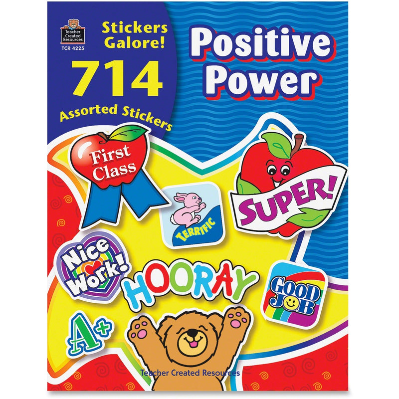 Teacher Created Resources Sticker Book, Positive Power, 714/Pack (TCR4225) Pack of 714