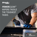 Wypall PowerClean L40 Extra Absorbent Towels, 12" x 12.50" (KCC05701) Pack of 56
