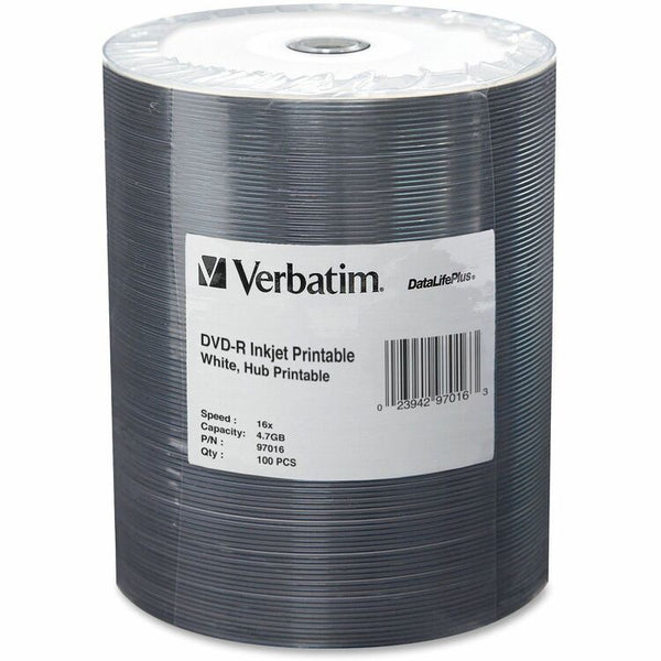 Verbatim DataLifePlus DVD+R X 100 - 4.7 GB - Storage Media (VER97016) Each