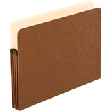 Pendaflex Letter Recycled File Pocket, 8 1/2" x 11", 3 1/2" Expansion, Red Fiber, Red, Acid-free, Reinforced Gusset, Rip Resistant, 30% Recycled, 50/Carton (PFXS24E) Case of 50