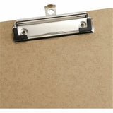 Officemate Low-profile Clipboard, 1" Clip Capacity, 9" x 12 1/2" Sheet Size, Hardboard, Brown (OIC83219) Each
