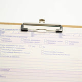 Officemate Low-profile Clipboard, 1" Clip Capacity, 9" x 12 1/2" Sheet Size, Hardboard, Brown (OIC83219) Each