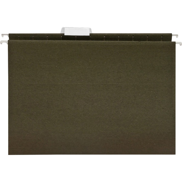 Business Source Hanging Folder, 1/5 Tab Cut, Letter, 25/BX, Standard Green (BSN17533) Box of 25
