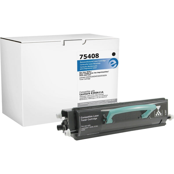 Elite Image Remanufactured Toner Cartridge, Alternative for Lexmark (E250A11A), Laser, 3500 Pages, Black, 1 Each (ELI75408) Each