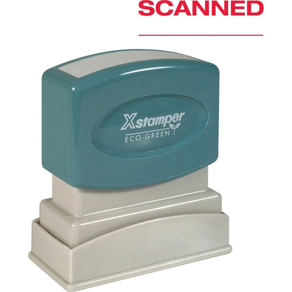 Xstamper Scanned Ink Stamp, 1/2&quot;x1-5/8&quot;, Red (XST1829) Each