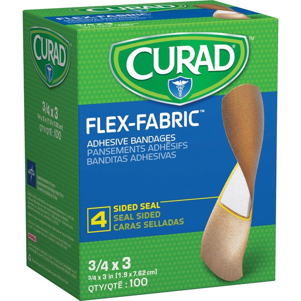 Curad General Purpose Bandages, 3/4" x 3", 100/Box (MIINON25650) Box of 100