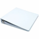 Business Source Round-ring View Binder, 1 1/2", Letter, 8 1/2" x 11", 350 Sheet Capacity, White (BSN09955) Each