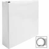 Business Source Round-ring View Binder, 2", Letter, 8 1/2" x 11", 475 Sheet Capacity, White (BSN09957) Each