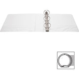 Business Source Round-ring View Binder, 2", Letter, 8 1/2" x 11", 475 Sheet Capacity, White (BSN09957) Each