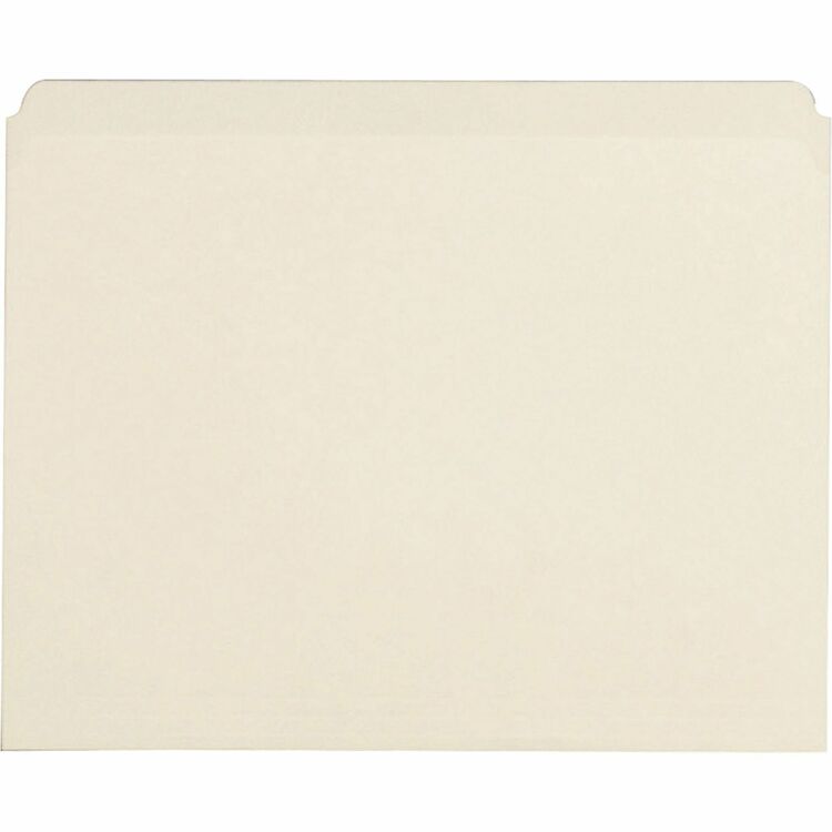 Business Source File Folder, Straight-Cut Tab, Letter-size, 100/BX, Manila (BSN43565) Box of 100
