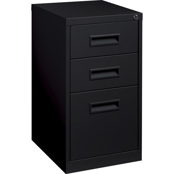 Lorell Box/Box/File Pedestal, 1 Divider, 15&quot;x20&quot;x28&quot;, Black (LLR67745)