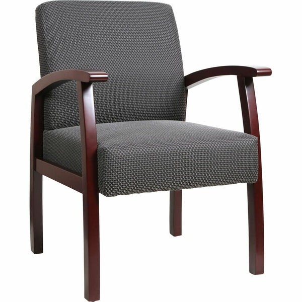 Lorell Guest Chairs, 24&quot;x25&quot;x35-1/2&quot;, Mahogany/Charcoal (LLR68551)