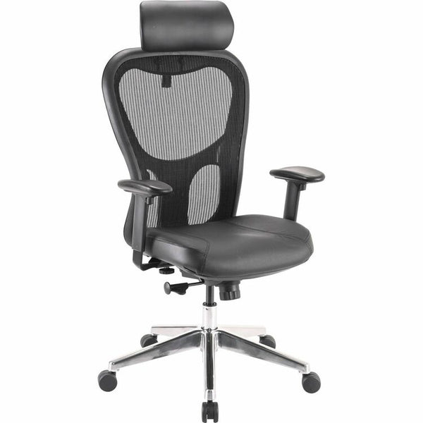 Lorell Executive High-Back Chair, 24-7/8&quot;x23-5/8&quot;x52-7/8&quot;, Black (LLR85035)