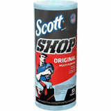Scott Original Shop Towels, Fresh, 9.40" x 11", 55 Sheets/Roll, Blue, 1 Roll (KCC75147) Each